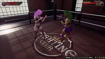 Afspelen Cassie vs Jennifer Walters (naakte vechter 3D)