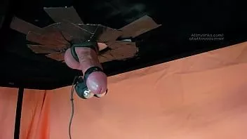 Play Hands free cock milking - draining his balls (huge cumshot)