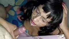 تشغيل تجميع اللسان الشديد لفتاة القرية مع شاعر شني حار